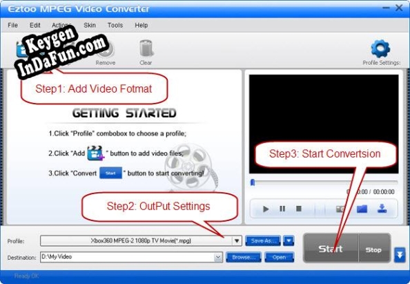 Eztoo MPEG Video Converter serial number generator