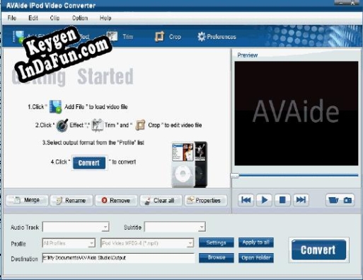 Key generator for EZuse AVI Converter