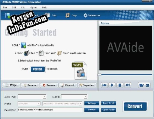 Free key for EZuse WMV Converter