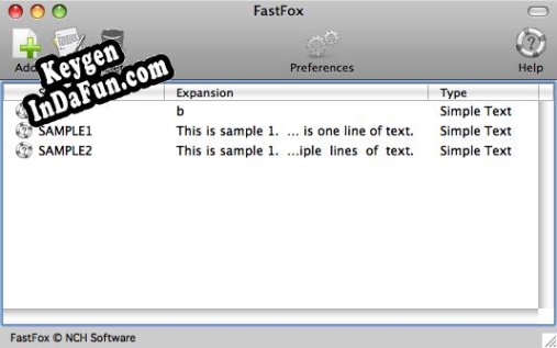 Activation key for FastFox Text Expander for Mac