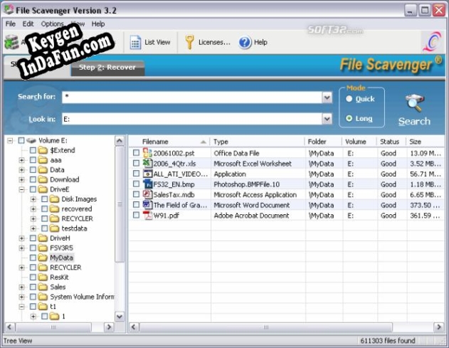 Key generator (keygen) File Scavenger Data Recovery
