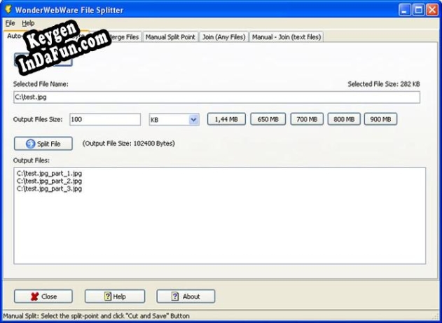 File Splitter PRO key free