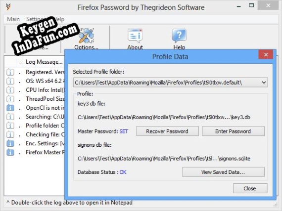 Firefox Password by Thegrideon Software key free