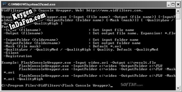 Activation key for Flash Console Wrapper