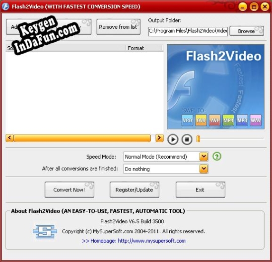 Flash2Video activation key