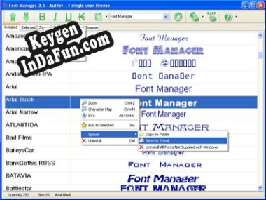 Font Manager key free