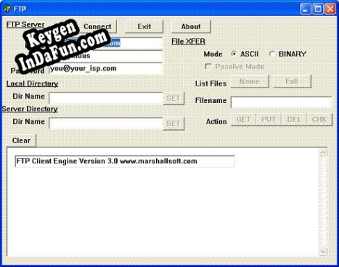FTP Client Engine for PowerBASIC activation key