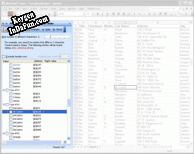 Activation key for Fuzzy Duplicate Finder for Microsoft Excel