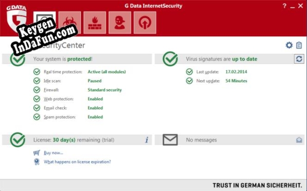 Free key for G Data Internet Security