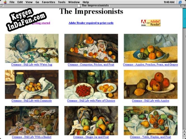 Great Works of Art/The Impressionists key generator