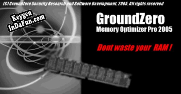 Free key for GroundZero RAM Optimizer Pro 2005