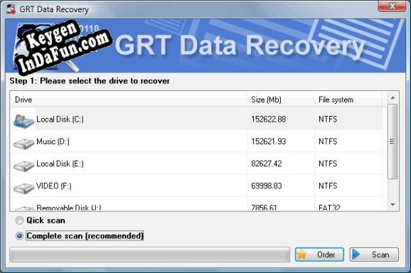 Activation key for GRT Data Recovery