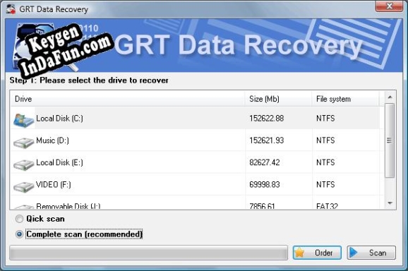 GRT FAT Data Recovery serial number generator