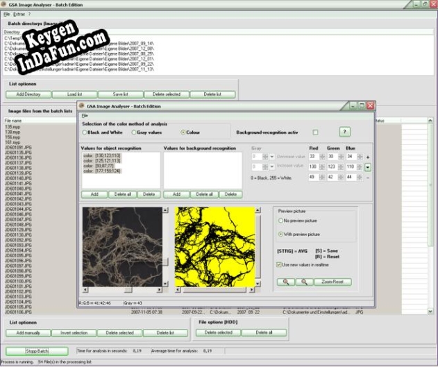 Key generator (keygen) GSA Image Analyser Batch Edition