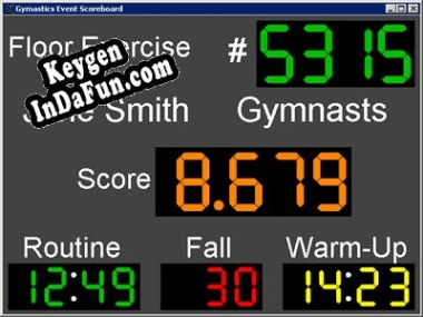 Free key for Gymnastics Event Scoreboard
