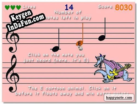 Key for Happy Note! Play It By Ear