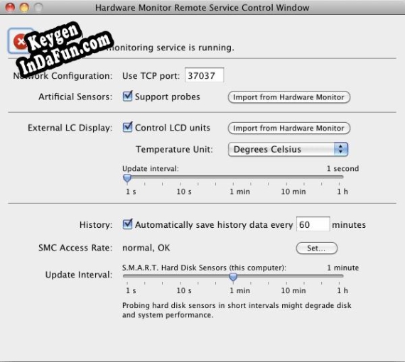 Key generator for Hardware Monitor Remote