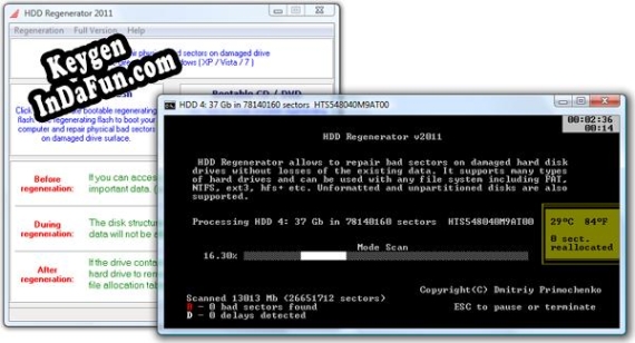 Key for HDD Regenerator