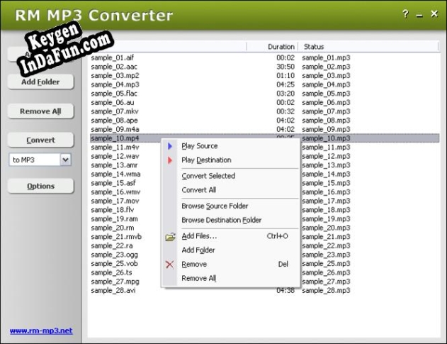 Free key for HooTech RM MP3 Converter