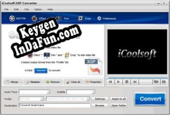 iCoolsoft 3GP Converter activation key