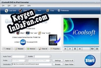 iCoolsoft DVD to iPad Converter Key generator