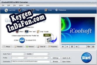 iCoolsoft DVD to MKV Converter key generator