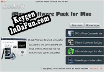 iCoolsoft iPhone Software Pack for Mac Key generator