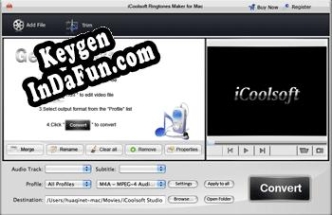 iCoolsoft Ringtones Maker for Mac key generator