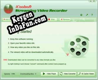iCoolsoft Streaming Video Recorder key free