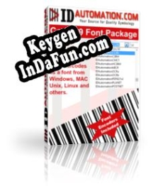 Free key for IDAutomation Code 39 Barcode Fonts