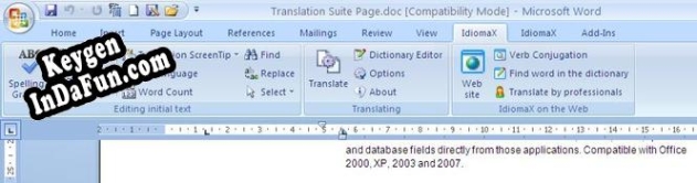 Key generator (keygen) IdiomaX Office Translator