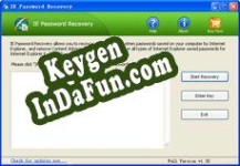 Activation key for IE Password Recovery