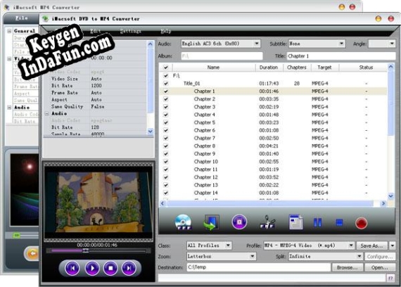 Free key for iMacsoft DVD to MP4 Suite