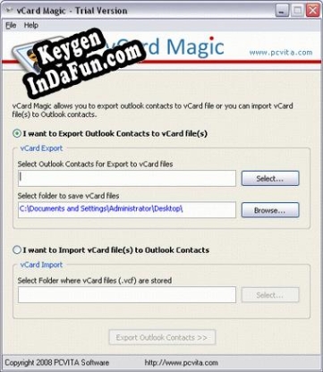 Import vCards to Outlook Contacts key free