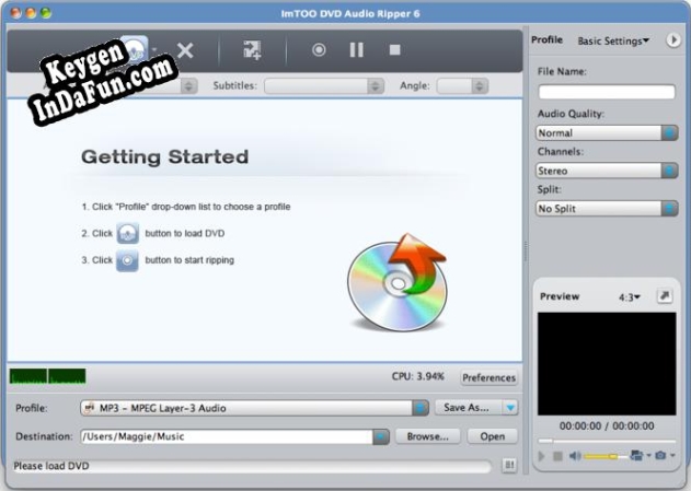 Key for ImTOO DVD Audio Ripper for Mac