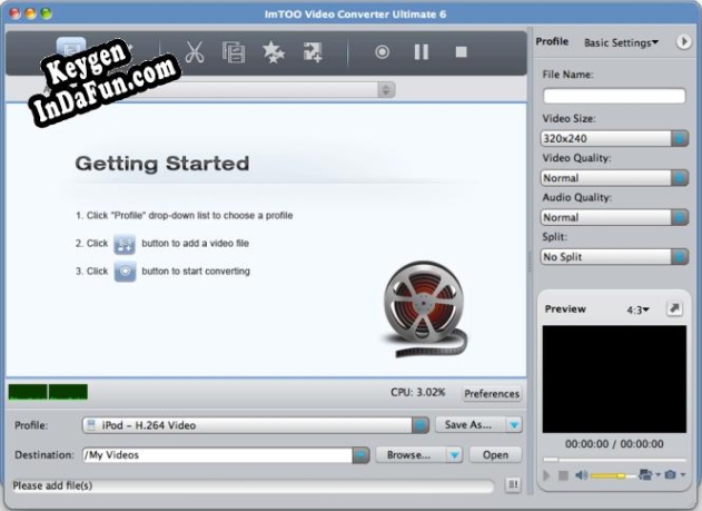 ImTOO Video Converter Ultimate 6 for Mac key generator
