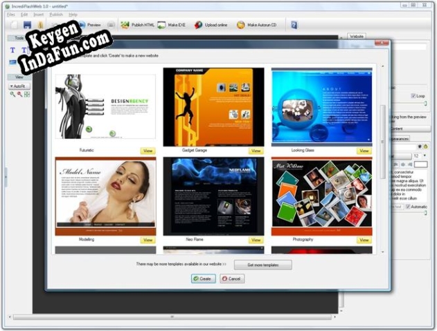 IncrediFlash Website Template key free