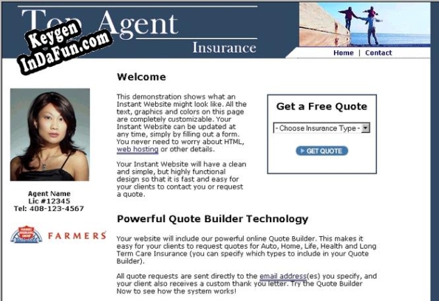 Insurance Agency Website Builder activation key