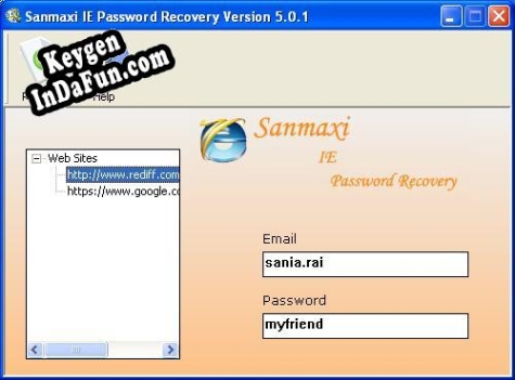 Key generator (keygen) Internet Explorer Password Revealer Program