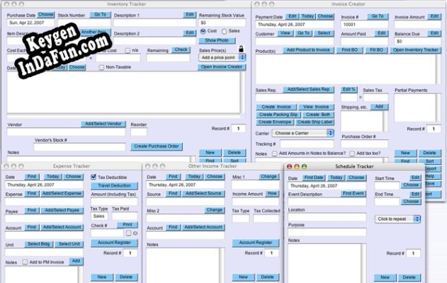 Key generator (keygen) Inventory Tracker Plus for Mac