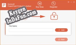 Registration key for the program iSumsoft PowerPoint Protection Refixer