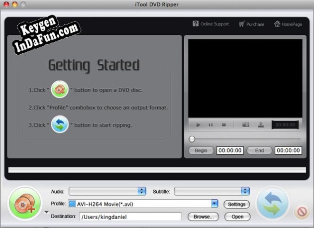 iTool DVD Ripper for MAC serial number generator