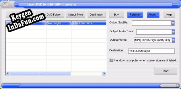 Jason DVD to H.264 Converter serial number generator