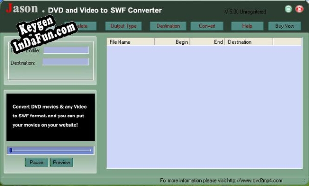 Key for Jason DVD Video to SWF Converter