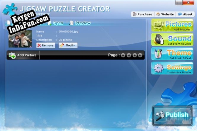 Key for Jigsaw Puzzle Creator