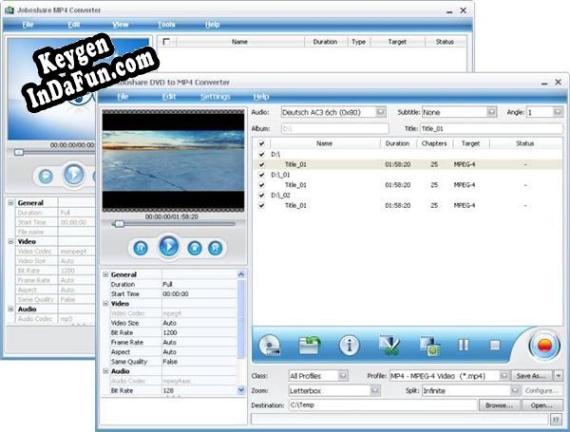 Joboshare DVD to MP4 Bundle serial number generator