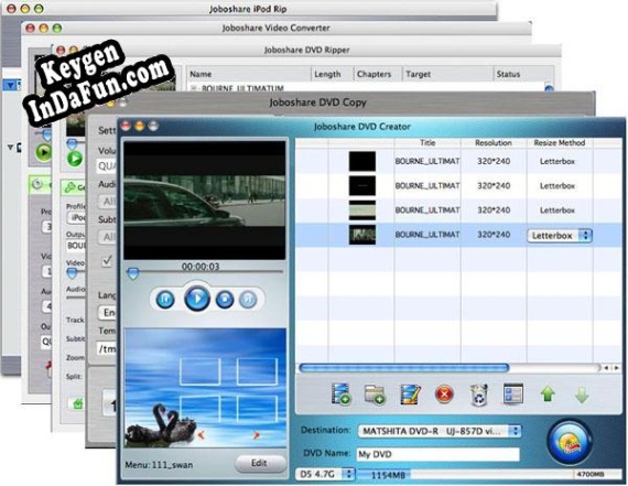 Joboshare Mac DVD Toolkit activation key