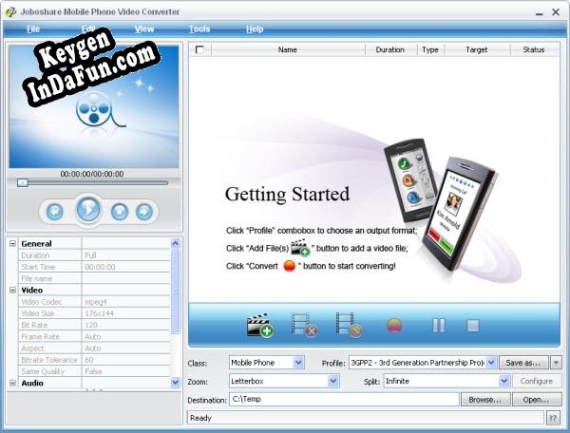 Key for Joboshare Mobile Phone Video Converter