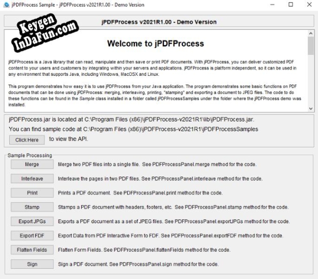 Free key for jPDFProcess