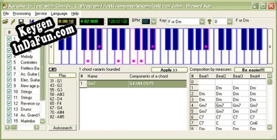 Karaoke-to-Text-with-Chords key free